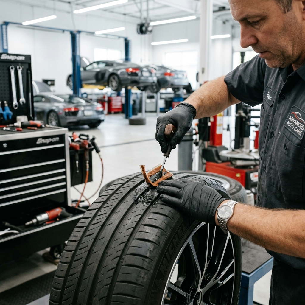 Réparation de pneu professionnel chez O'Pneu Concept